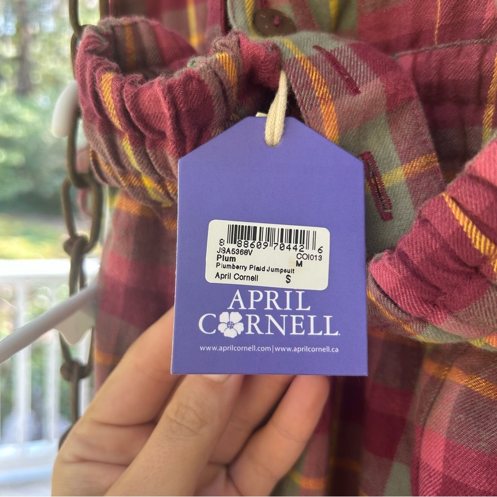 NWT Plaid Fall Overalls - Picture 6 of 6
